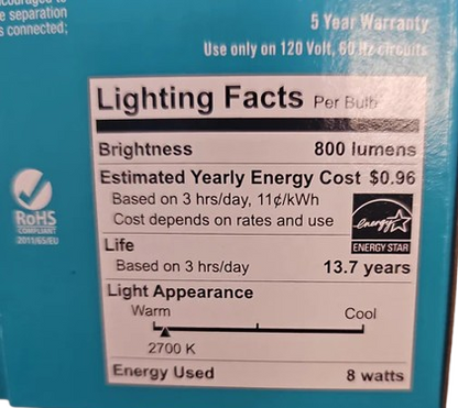 EcoSmart 1006 777 172 | (4-Pack) 60-Watt Equivalent LED Dimmable Soft White