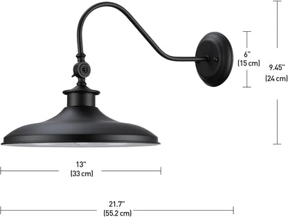 Globe Electric 44095 | Aedan 1-Light Swivel Wall Sconce, Black Finish
