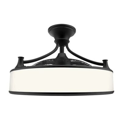 Home Decorators Collection 1005 818 915 | Windara 22 in. LED Indoor/Covered Outdoor Black Ceiling Fan