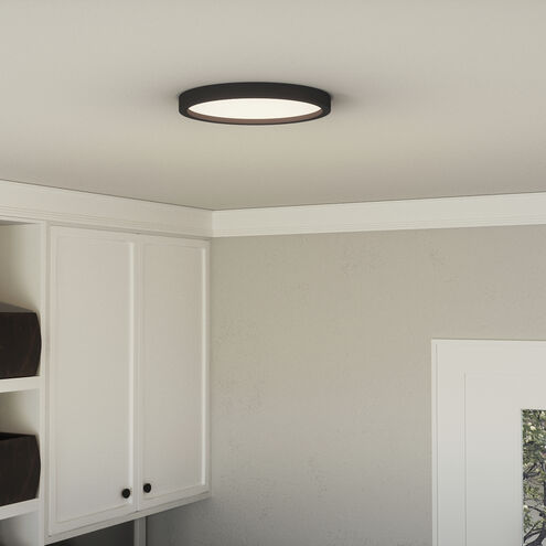 Quoizel OST1711EK | Outskirts 11 inch Earth Black Flush Mount Ceiling Light