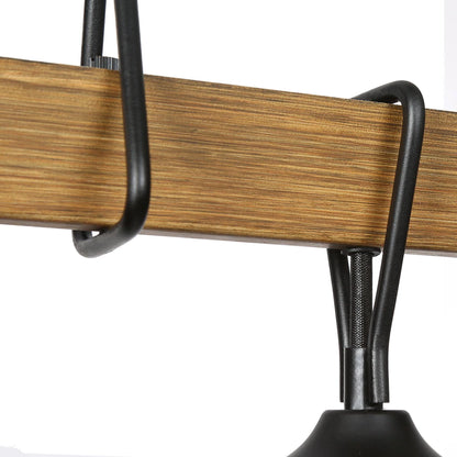 LNC A04186 | Zovira 3-Light Wood Island Light