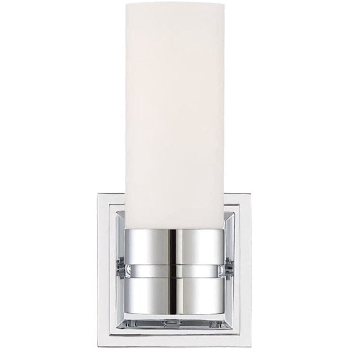 Park Harbor PHVL2101PN | Como Single Light 5" Wide Bathroom Sconce with Frosted Glass Shade