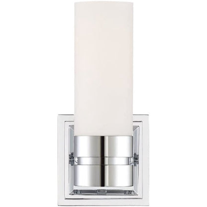 Park Harbor PHVL2101PN | Como Single Light 5" Wide Bathroom Sconce with Frosted Glass Shade