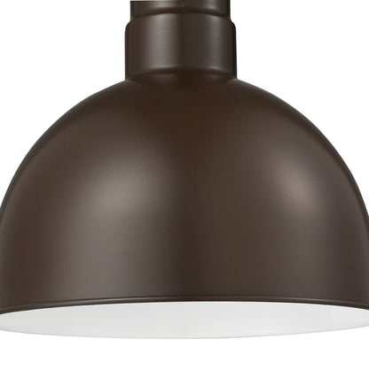 Millennium RDBS12-NB | RLM 1 Light 12" Wide Outdoor Dome Shade