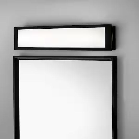 Hampton Bay 1005 784 065 | Woodbury 24.6 in. Matte Black LED Vanity Light Bar