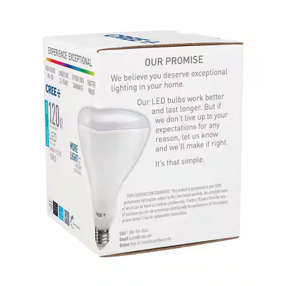 Cree | 120W Equivalent Daylight (5000K) BR40 Dimmable Exceptional Light Quality LED Light Bulb