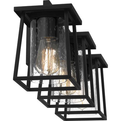 Quoizel LDG8624MBK | Lodge 3 Light 24" Wide Bathroom Vanity Light
