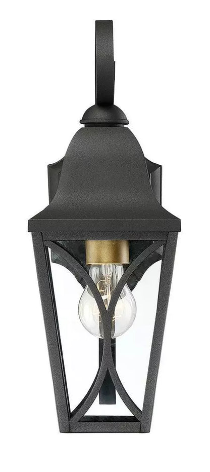 Signature Hardware PHEL4200BBRO | Cardigan 15-3/8 in. 60W 1-Light Outdoor Wall Sconce in Black Bronze