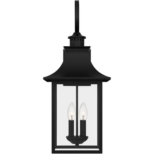 Quoizel CCR8412K | Chancellor 4 Light 28 inch Mystic Black Outdoor Wall Lantern