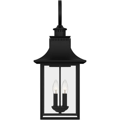 Quoizel CCR8412K | Chancellor 4 Light 28 inch Mystic Black Outdoor Wall Lantern
