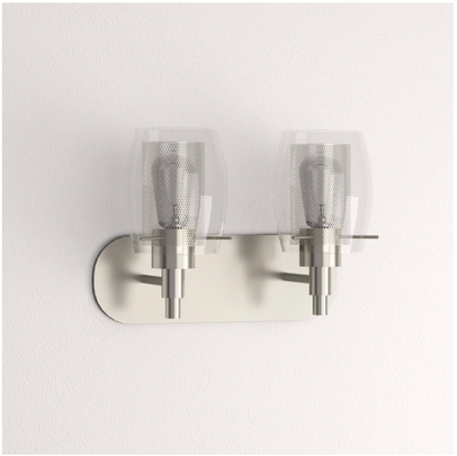 Hampton Bay 1001 300 048 | Lettie 2-Light Brushed Nickel Vanity Light