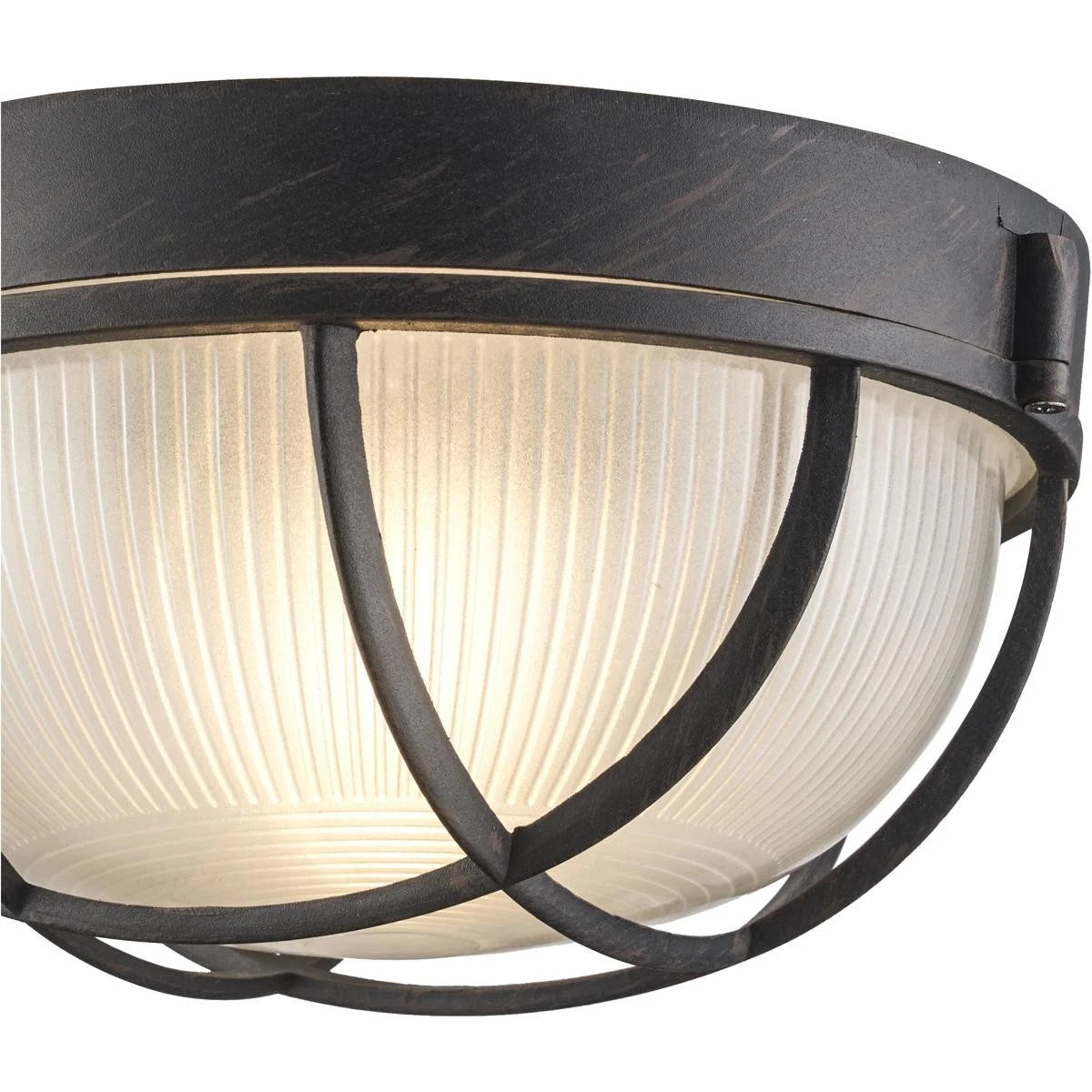Trans Globe 41515 RT | 10" Width 1 Light Flush Mount Bulkhead Outdoor Wall Sconce