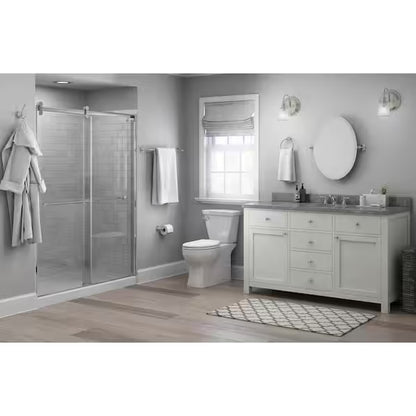 Delta 132892 | Silverton 22 in. W x 26 in. H Frameless Oval Wall Bathroom Vanity Mirror with Beveled Edges in Polished Chrome