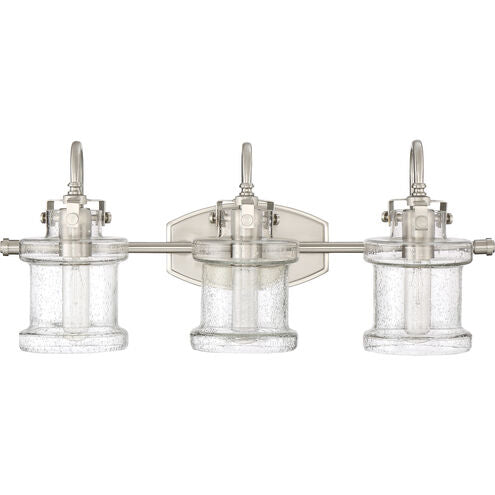 Quoizel DNY8603BN | Danbury 3 Light 24 inch Brushed Nickel Bath Light Wall Light