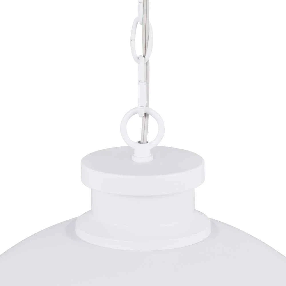Hampton Bay 65220 | Tallulah 4-Light White Pendant Hanging Light, Dome Kitchen Pendant Lighting