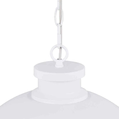 Hampton Bay 65220 | Tallulah 4-Light White Pendant Hanging Light, Dome Kitchen Pendant Lighting