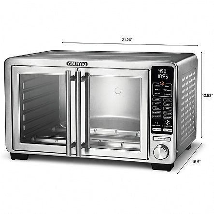 Used Gourmia XL 45 Quart Digital Countertop Oven with Air Fry and Temperature Probe