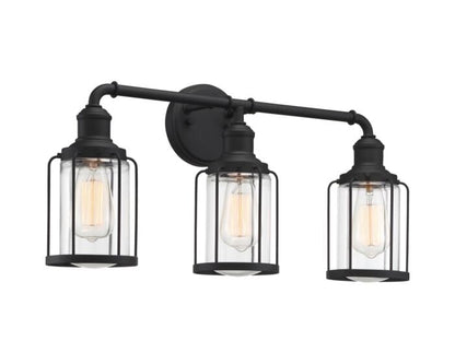 Quoizel LVD8624EK | 3 Light 24" Wide Vanity Light in Earth Black