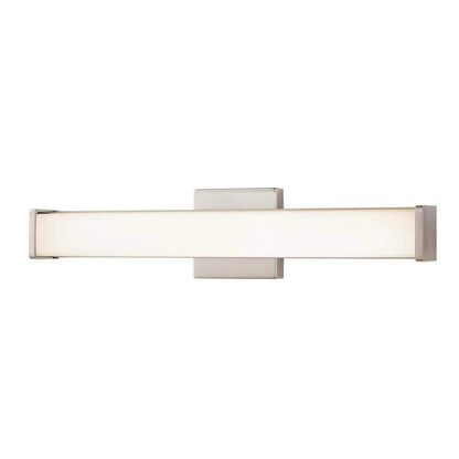 Hampton Bay 1006 423 753 | Astrid 24 in. Brushed Nickel 5-CCT LED Bathroom Vanity Light Bar with Frosted Glass