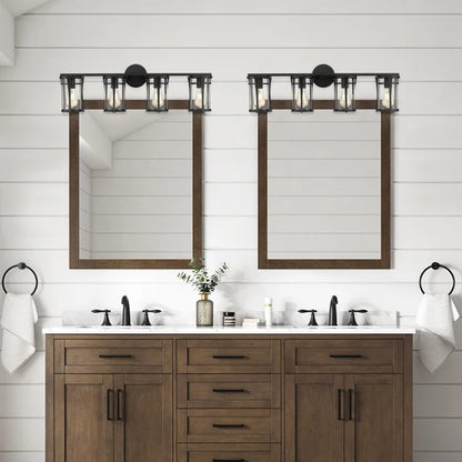 OVE Decors Joakim 4-Light Wall-Mount Vanity Light, Black