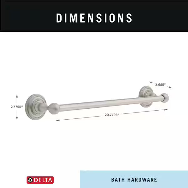 Delta 138268 | Greenwich, Bath Hardware Accessory, 18 Towel Bar, Satin Nickel