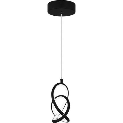 Quoizel PCILR1507MBK | Illoria LED 8 inch Matte Black Mini Pendant Ceiling Light