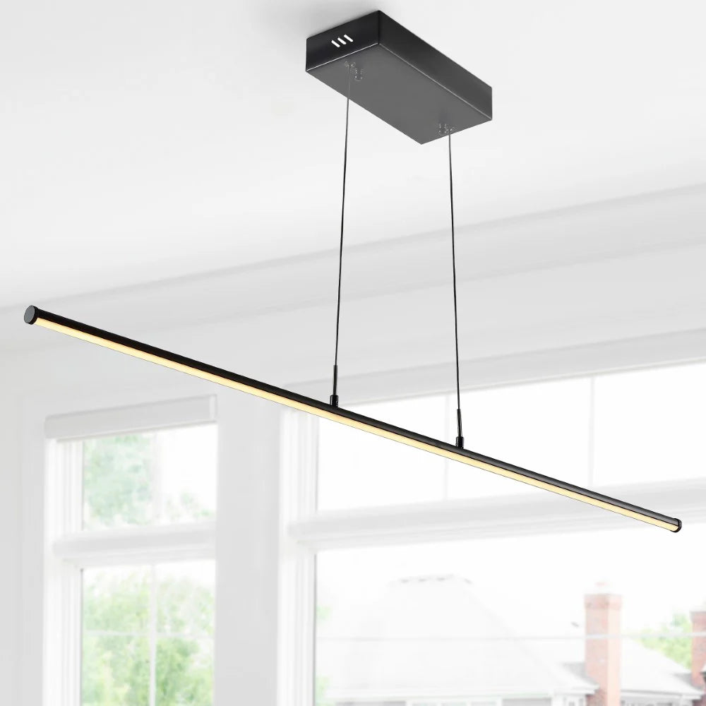 JONATHAN Y Lighting JYL7023B | Conley 40" Wide LED Linear Chandelier