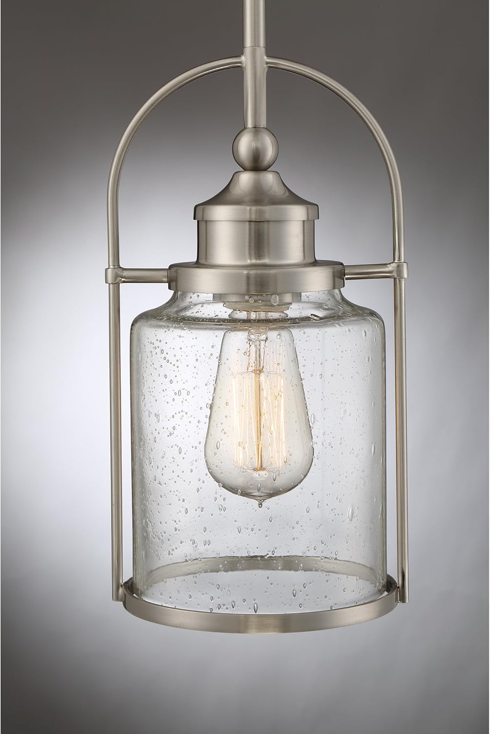 Quoizel QPP2781BN | Payson Single Light 7" Wide Mini Pendant