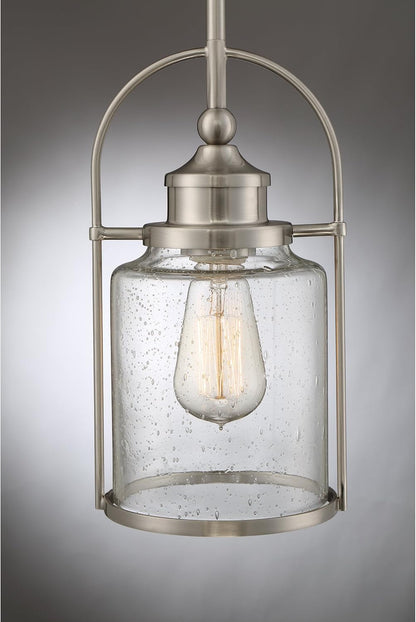 Quoizel QPP2781BN | Payson Single Light 7" Wide Mini Pendant