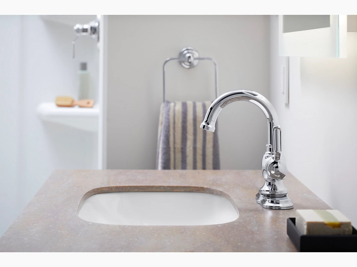 Kolher 27374-4-CP | Sterling Ludington Single-Handle Bathroom Faucet, 1.2 gpm in Polished Chrome