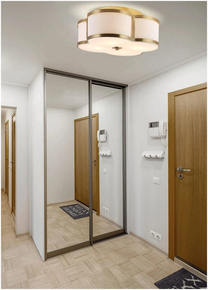 JONATHAN Y Lighting JYL9508B | Quatrefoil 4 Light 18" Wide LED Semi-Flush Ceiling Fixture