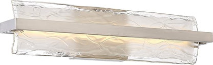 Quoizel PCGL8522BN | Platinum Glacial 1 Light Contemporary Bath Vanity - 5 Inches high