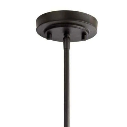 Hampton Bay 1005 936 230 | Pavlen 5.5 inch 1-Light Bronze Mini Pendant with Clear Glass Shade