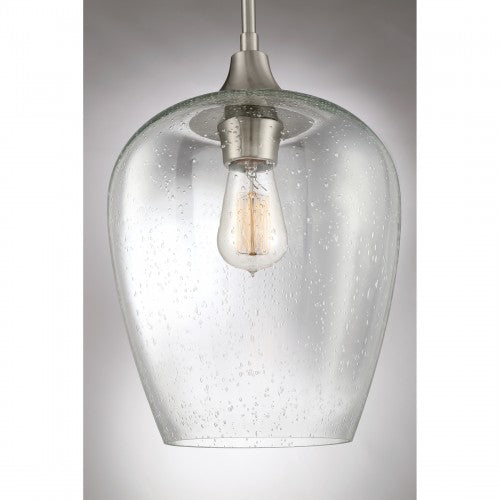 Quoizel TWE1510BN | Towne 1 Light 10 inch Brushed Nickel Mini Pendant Ceiling Light