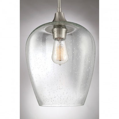Quoizel TWE1510BN | Towne 1 Light 10 inch Brushed Nickel Mini Pendant Ceiling Light