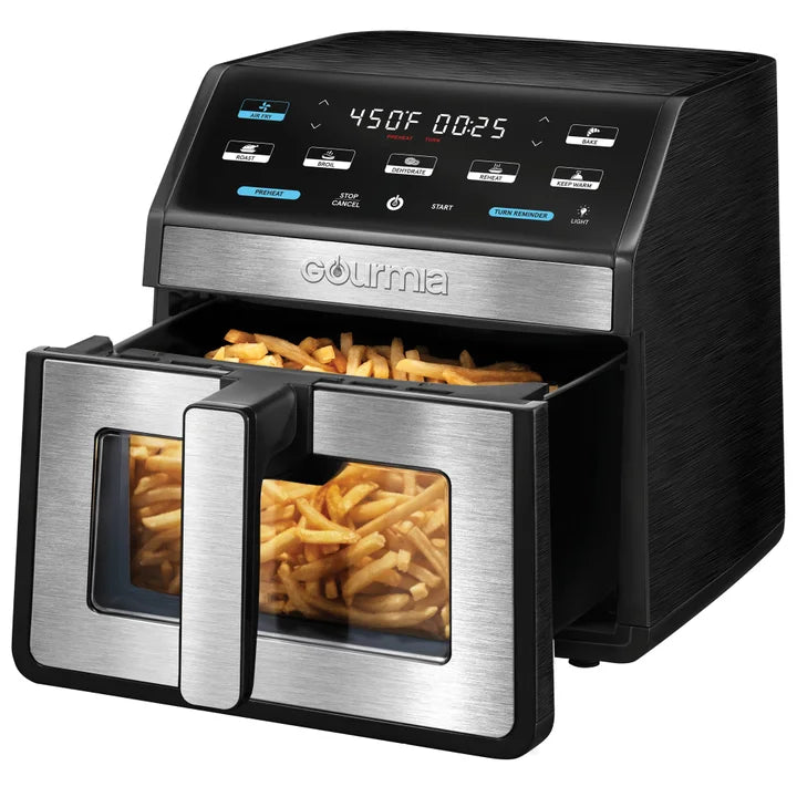 Open box used Gourmia 8-Quart Digital Air Fryer with Window & Light