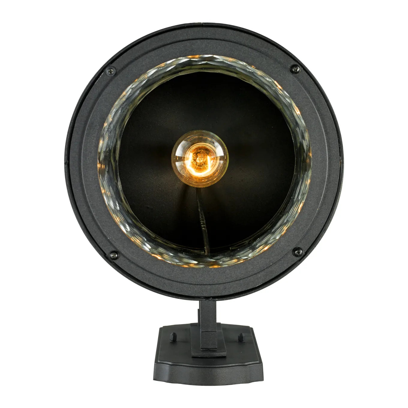 Trans Globe 40372BK | Boardwalk Single Light 20" Tall Outdoor Wall Sconce with Water Glass Shade