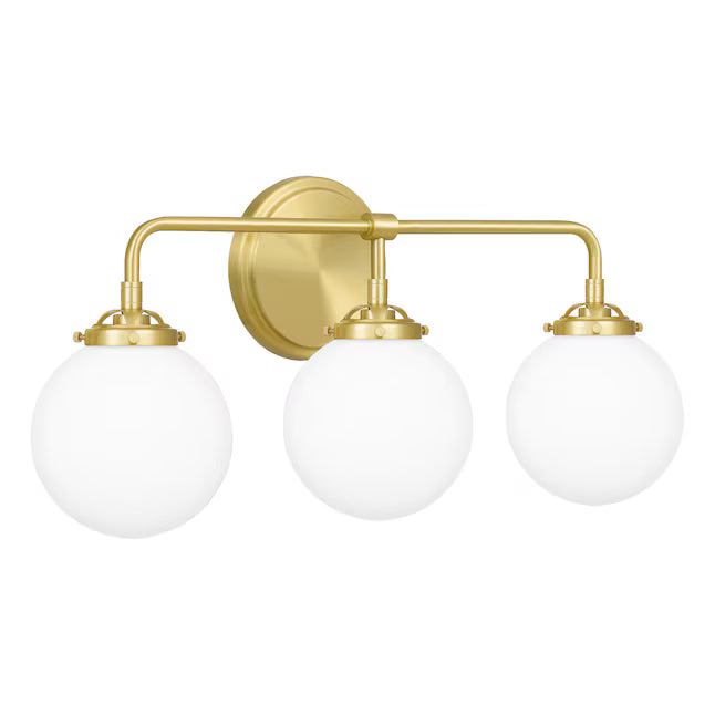 Quoizel LRY8624Y | Landry 3 Light 24 inch Satin Brass Bath Light Wall Light