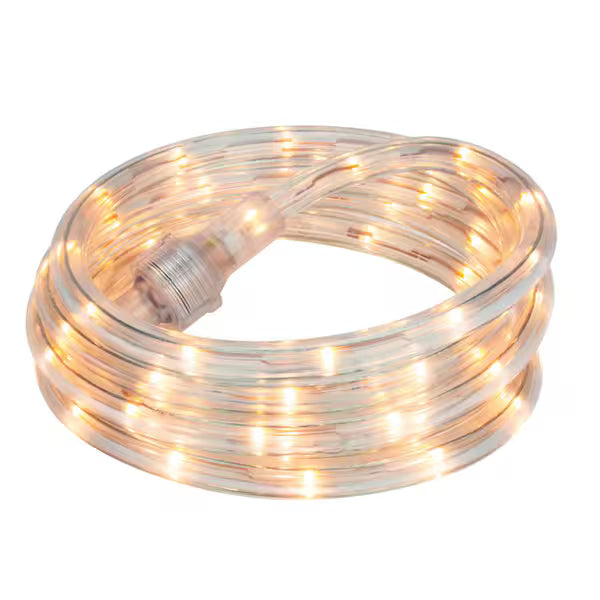 Commercial Electric 1005 580 338 | 8 ft. 120-Volt Line Voltage Warm White Flexible Integrated LED Rope Light