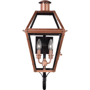 Quoizel RO8311AC | Rue De Royal 2 Light 24 inch Aged Copper Outdoor Wall Lantern