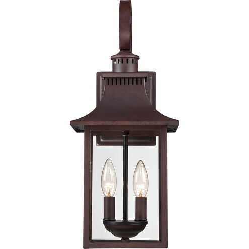 Quoizel CCR8408CU | Chancellor 2 Light 19 inch Copper Bronze Outdoor Wall Lantern