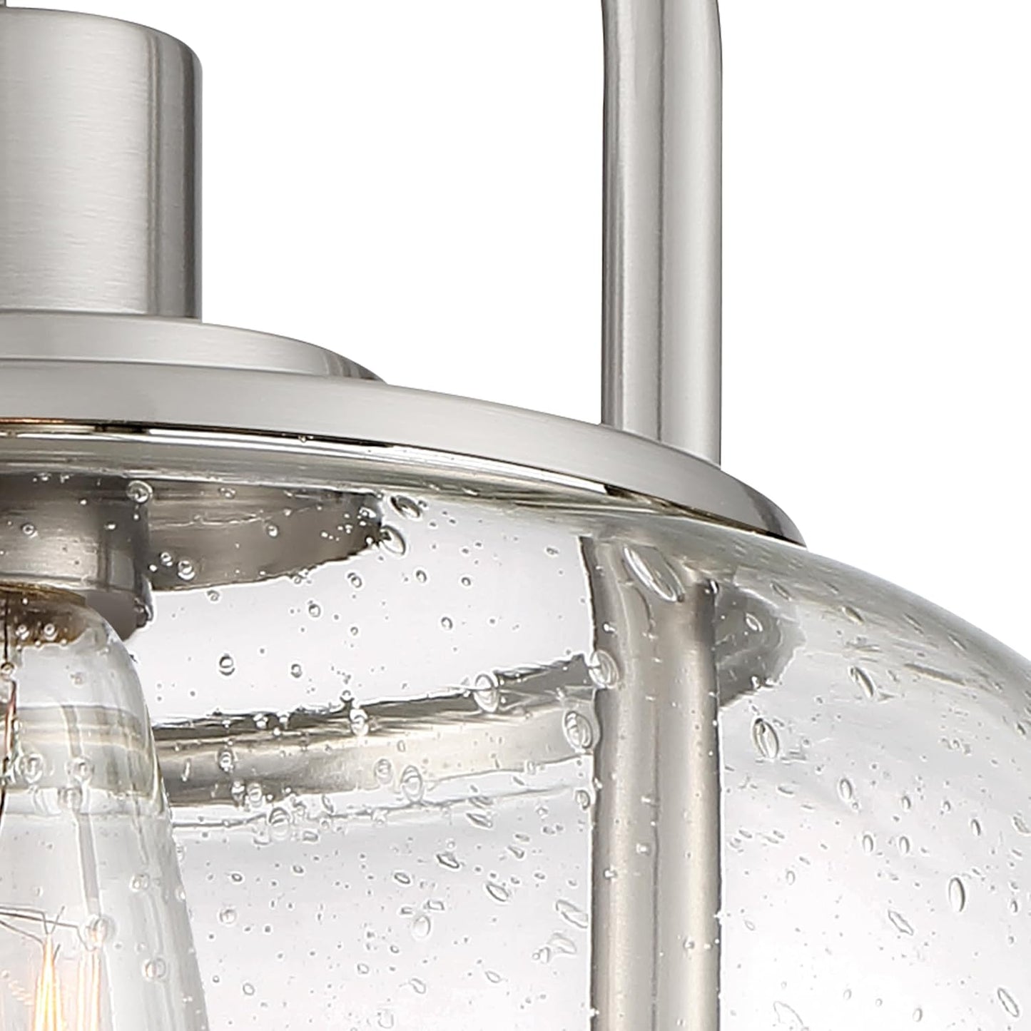 Quoizel TRG1710BN | Trilogy 1 Light 10 inch Brushed Nickel Semi-Flush Mount Ceiling Light
