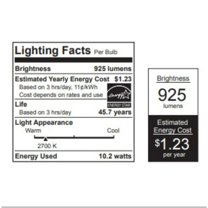 Feit Electric LEDR56 | Feit Electric Enhance 5-6 in. Trim LED 10.2W (75W Eq.) 925 Lumens 2700K White Recessed Light