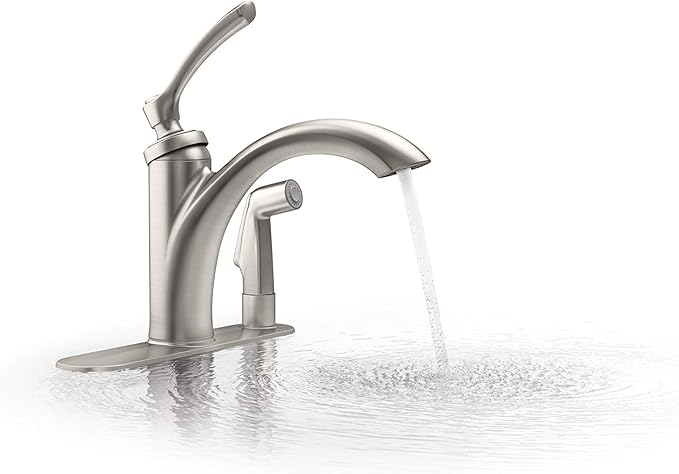 Kohler K-R29671-VS | Linwood Kitchen Sink Faucet, Vibrant Stainless