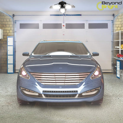 (Open Box) Beyond Bright LED Ultra-Bright Garage Light - 3 Adjustable Panels, Energy Efficient, Easy to Install, Durable and Long-Lasting Light for Garages, Warehouses and More