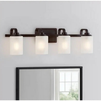 Hampton Bay 1006 367 870 | Hartford Lake 4-Light Vanity Fixture in Oil-Rubbed Bronze