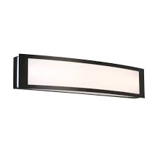Hampton Bay 1005 784 065 | Woodbury 24.6 in. Matte Black LED Vanity Light Bar