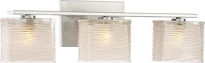 Quoizel WCP8603BN | Westcap 22.5-in 3 -Light Brushed Nickel Transitional Vanity light