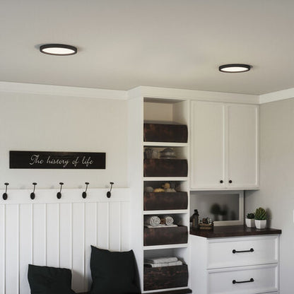 Quoizel OST1711EK | Outskirts 11 inch Earth Black Flush Mount Ceiling Light