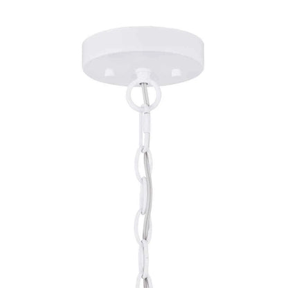 Hampton Bay 65220 | Tallulah 4-Light White Pendant Hanging Light, Dome Kitchen Pendant Lighting
